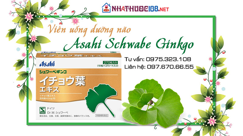 Viên uống dưỡng não Asahi Schwabe Ginkgo
