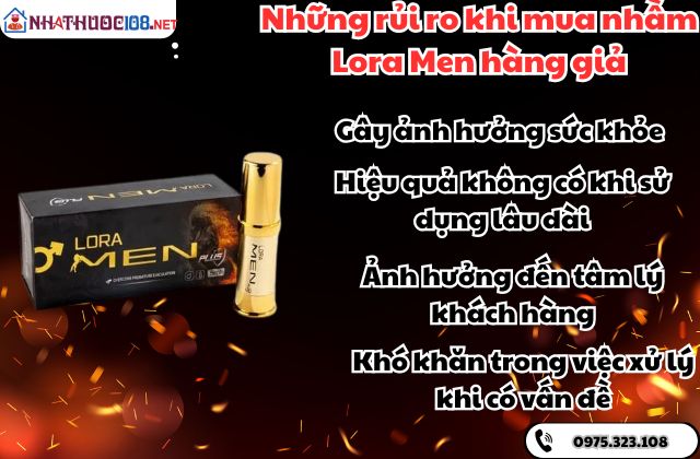 Những rủi ro khi mua nhầm Lora Men hàng giả