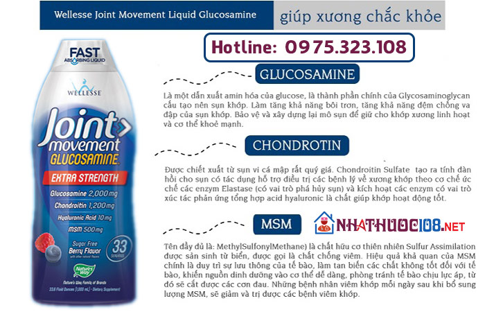 Nước uống bổ khớp Glucosamine Joint Movement