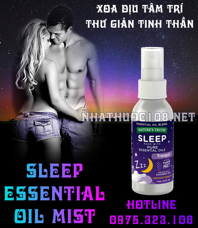Tinh dầu Sleep Essential Oil Mist giúp ngủ ngon cho đêm thăng hoa