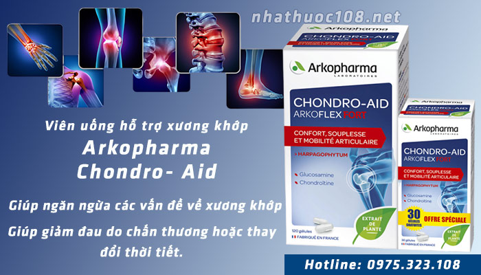 Viên uống hỗ trợ xương khớp Arkopharma Chondro- Aid