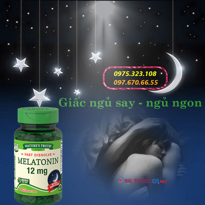 Thuốc trị mất ngủ dạng viên Melatonin