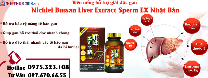 Nichiei Bussan Liver Extract Sperm EX công dụng