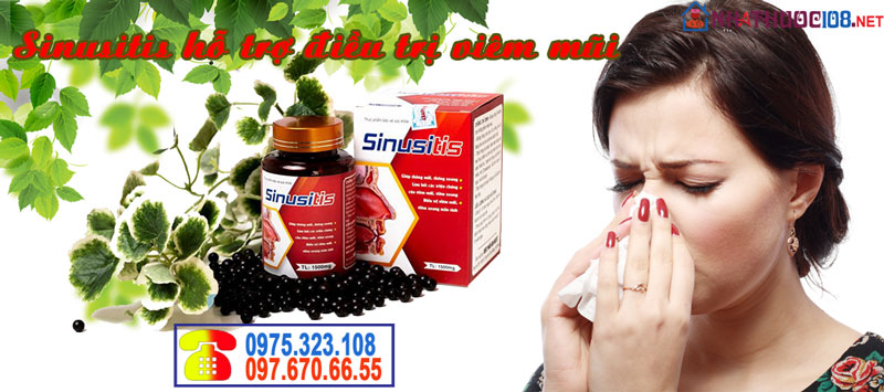 Sinusitis hỗ trợ điều trị viêm mũi dị ứng