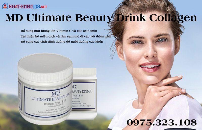Bột Collagen MD Ultimate Beauty Drink Collagen Type