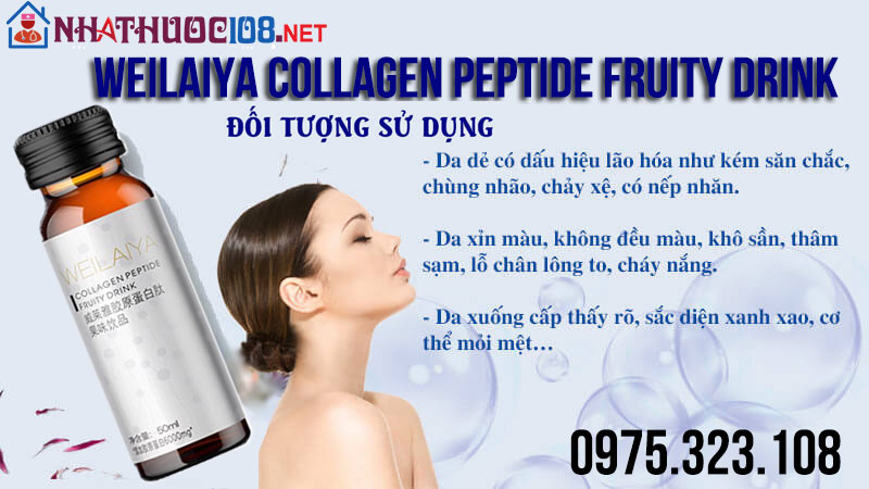 Nước Uống Weilaiya Collagen Peptide Fruity Drink Giúp Kéo Dài Thành Xuân