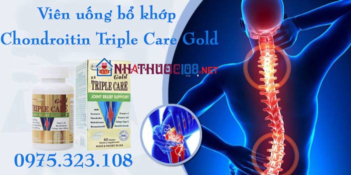 viên uống bổ khớp chondroitin triple care gold