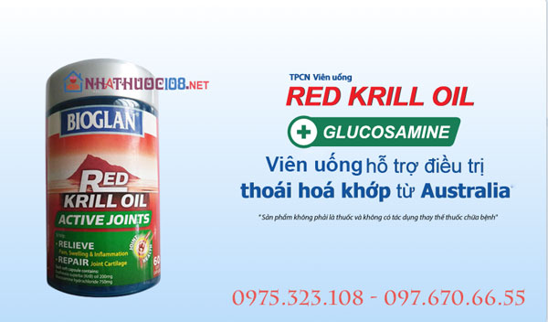 Thành phần của viên uống Glucosamine Red Krill Oil