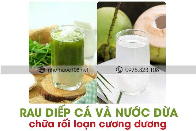 Rau diếp cá và nước dừa chữa rối loạn cương dương