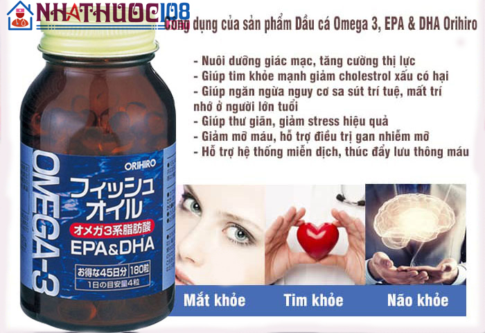 công dụng orihiro omega 3